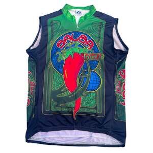 Vtg Voler Salsa Chili Pepper Club Cycling Jersey Multi Men USA Sz M